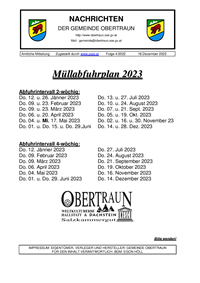 Nachrichten der Gemeinde Obertraun Nr. 4, Dezember 2022
